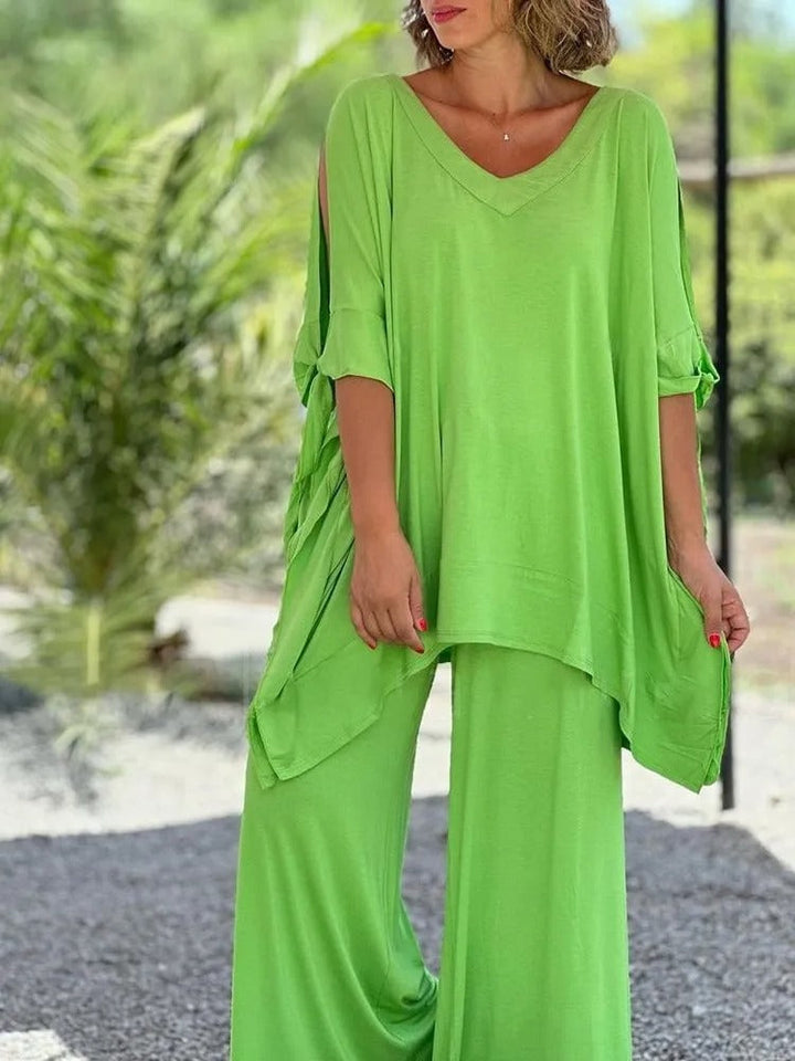 Úrsula™ | Completo Tunica con Spalle Scoperte e Pantaloni