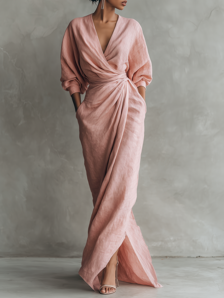 Karen | Vestito Maxi Elegante con Scollatura a V