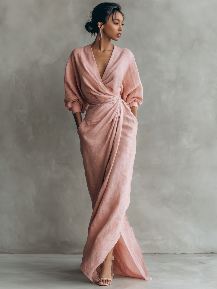 Karen | Vestito Maxi Elegante con Scollatura a V