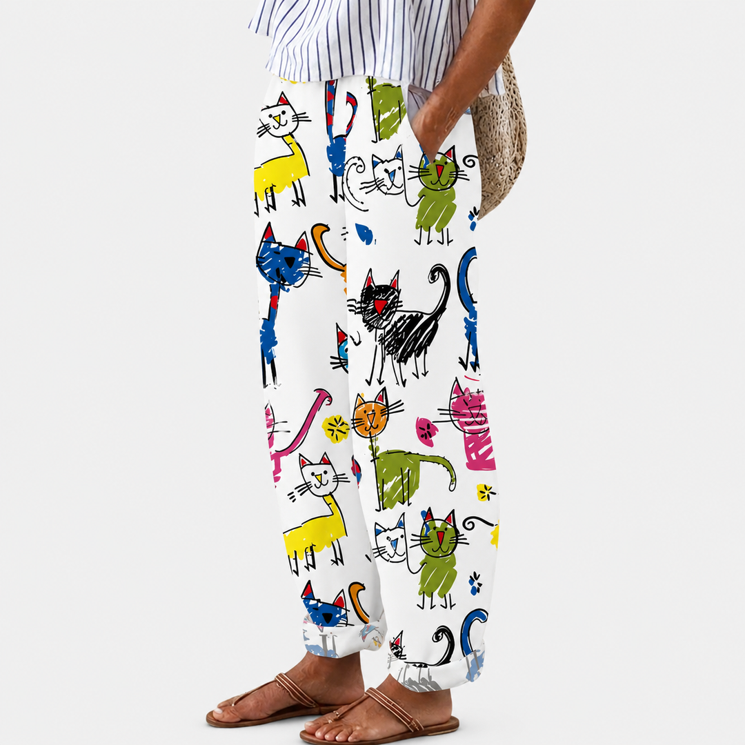 Mukavat Happy Cats -housut