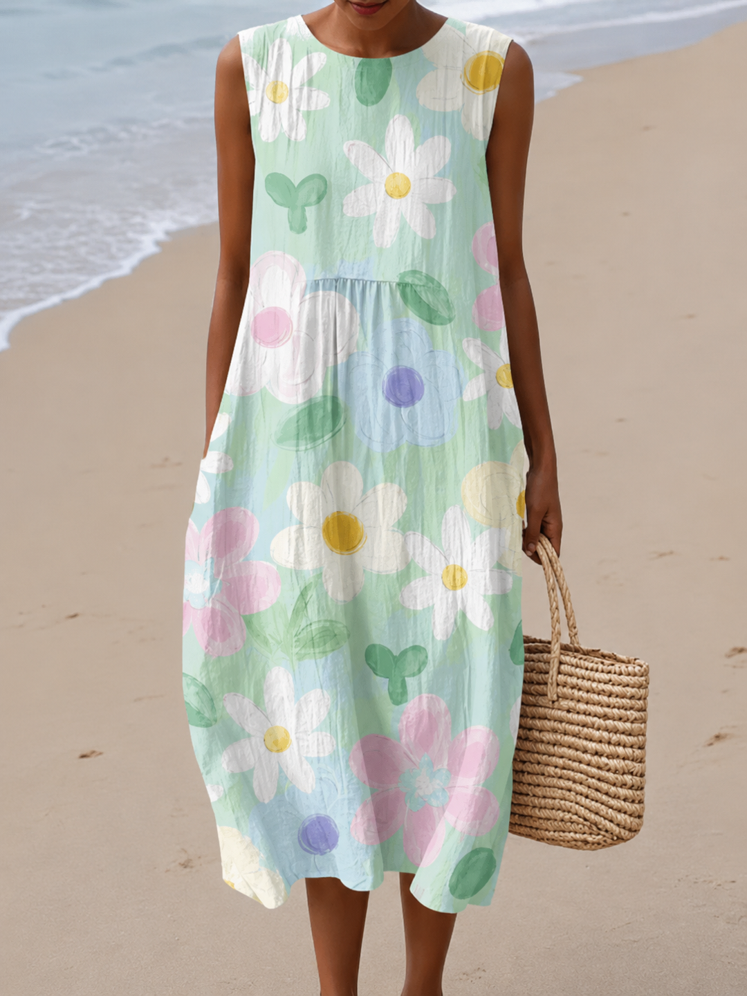 Erin™ Vestito Midi Fiore Pastel