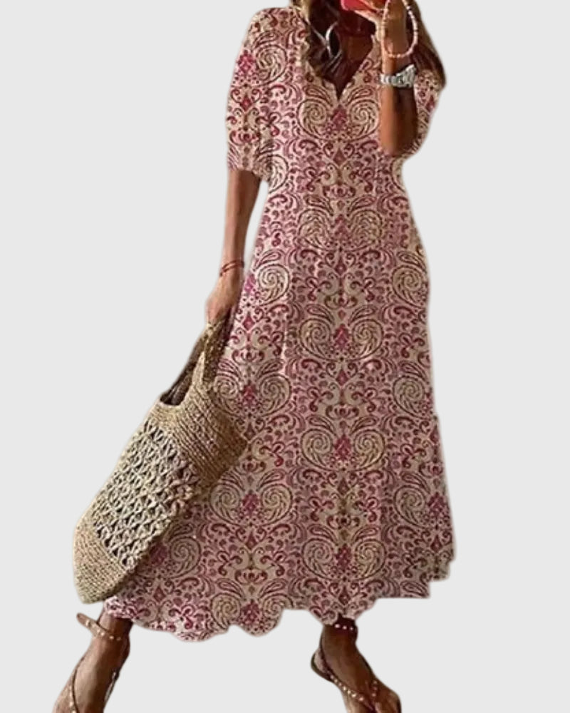 Amalia - Abito Maxi Estivo Boho Vintage