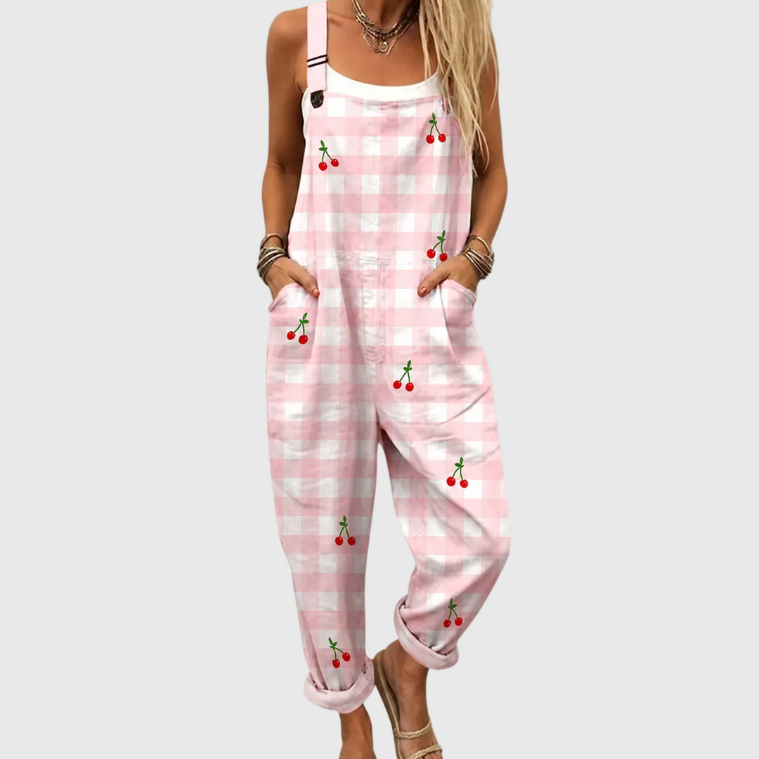 Salopette Cherry Picnic