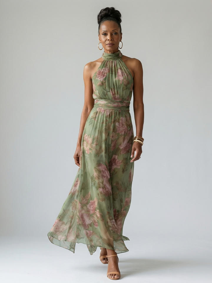 Mirelle | Kerätty Halterneck Midi Mekko
