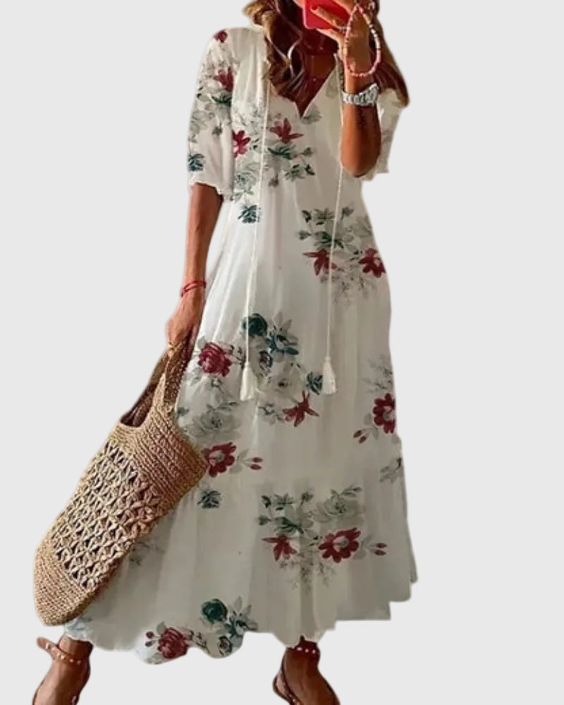 Amalia - Abito Maxi Estivo Boho Vintage