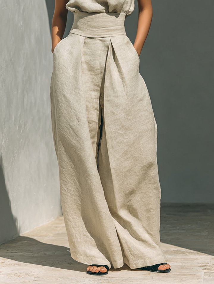 Venancia™ | Completo Minimalista Top e Pantalone Largo