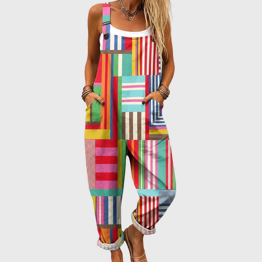 Salopette Patchwork Colorate Comfort