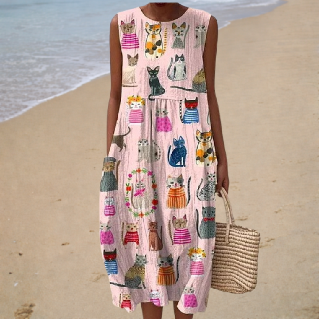 Chloé | Midi Mekko Kissa Kuvio