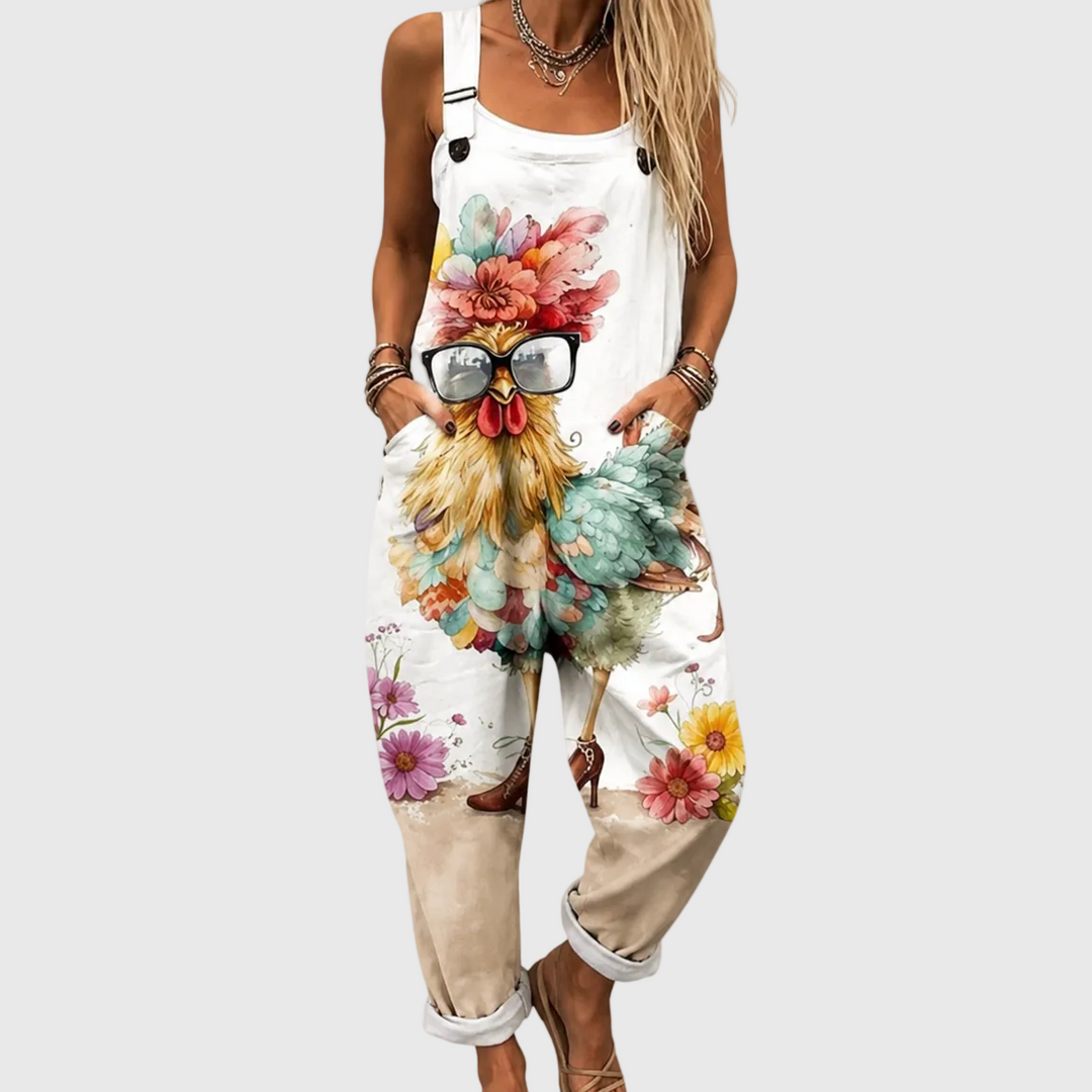 Salopette Comfort Floral Chicken
