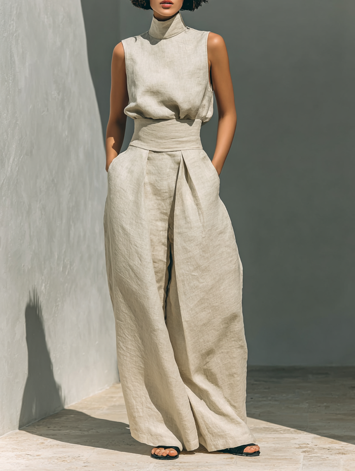 Venancia™ | Completo Minimalista Top e Pantalone Largo