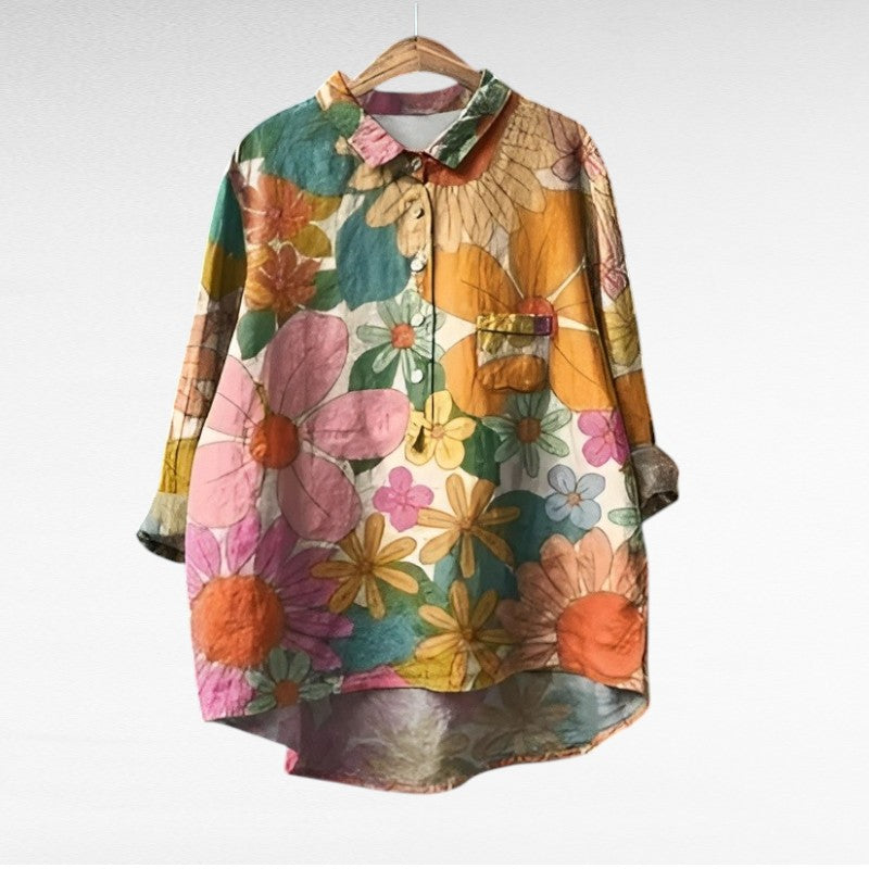 Solène | Blusa Floreale Elegante