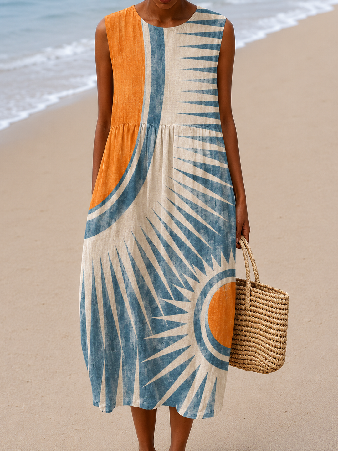 Barbara - Vestito Casual Senza Maniche per Donna