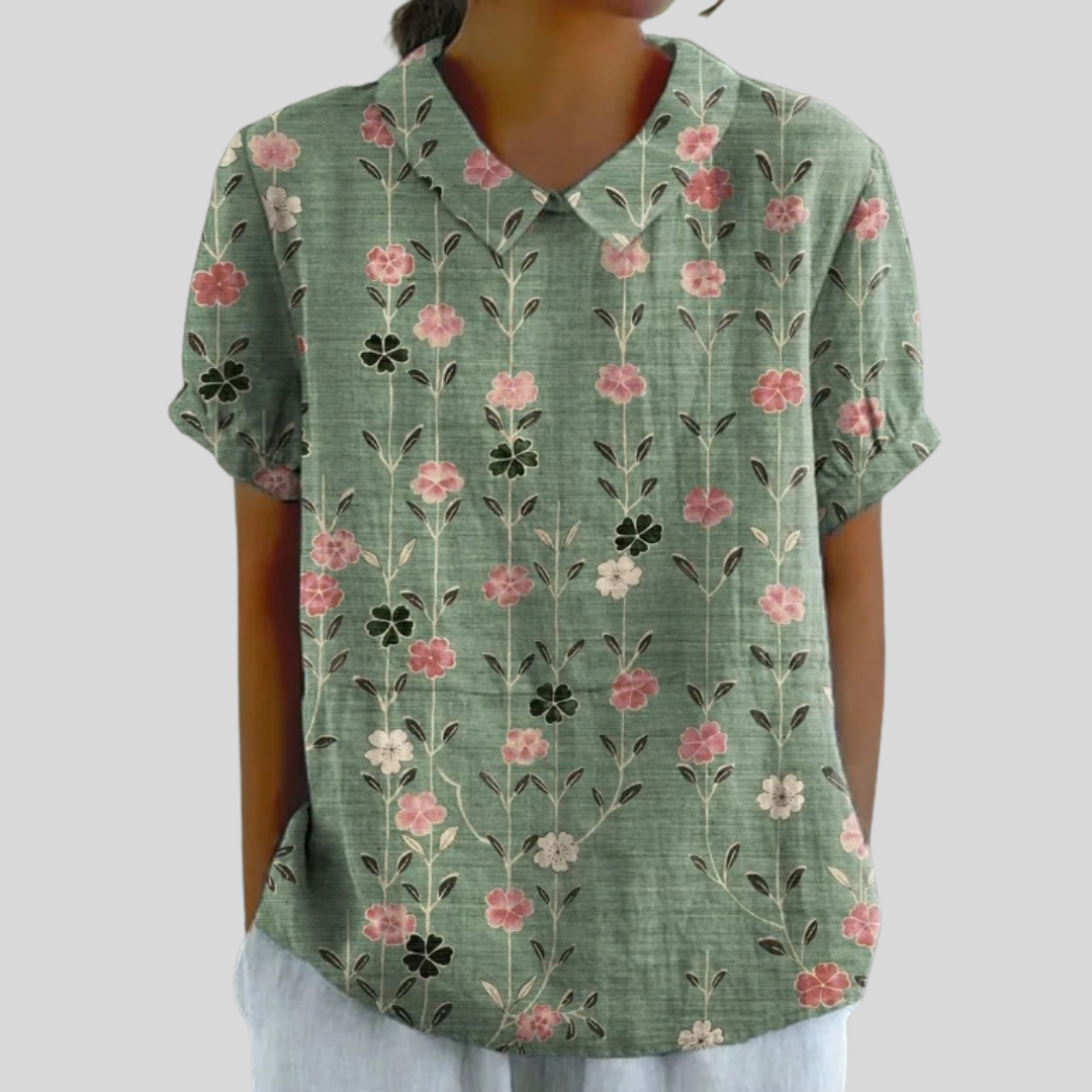 Amandine | Blusa Floreale Verticale