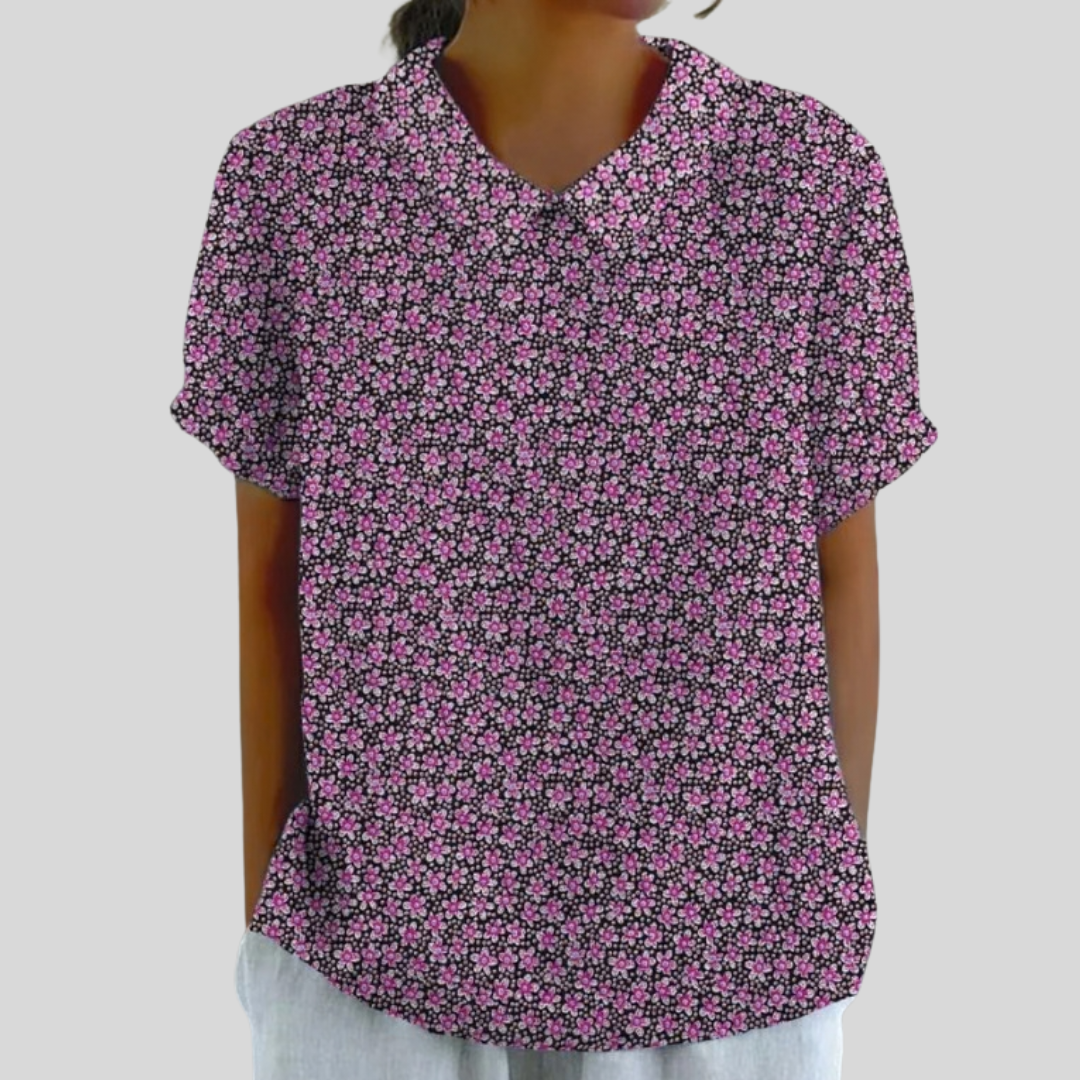 Léonie | Blusa Micro-Fiorita