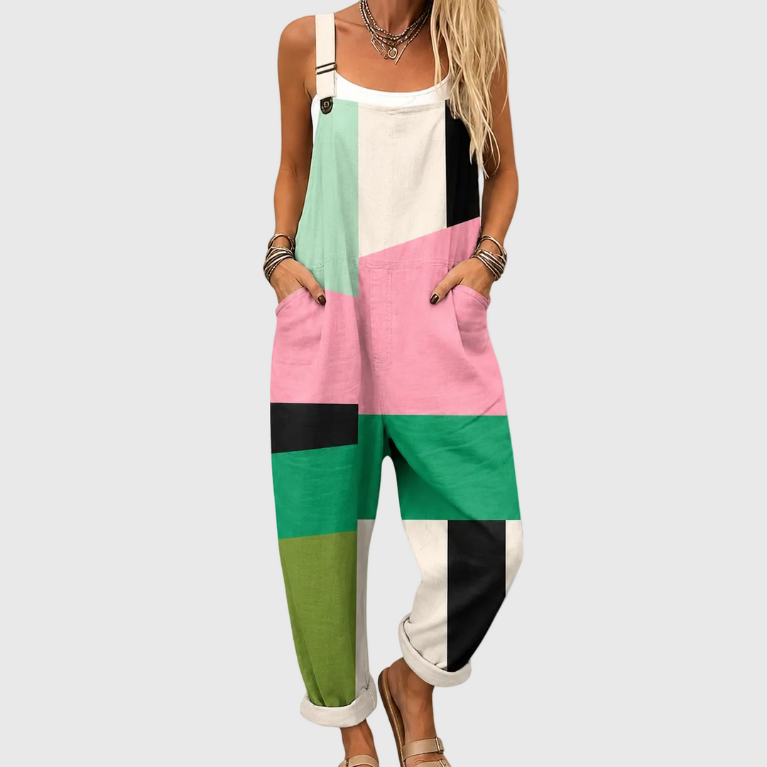 Tuta Soft Color Block con Stile Moderno