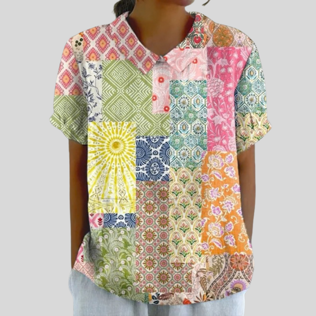 Élina | Blusa Patchwork Artistico