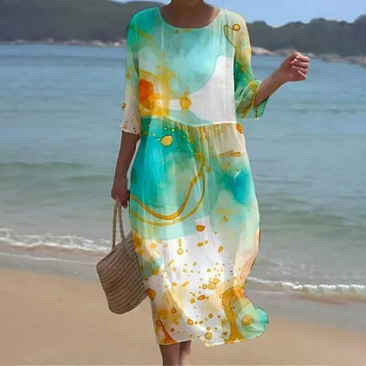 Keely - Vestito Fiore al Tramonto