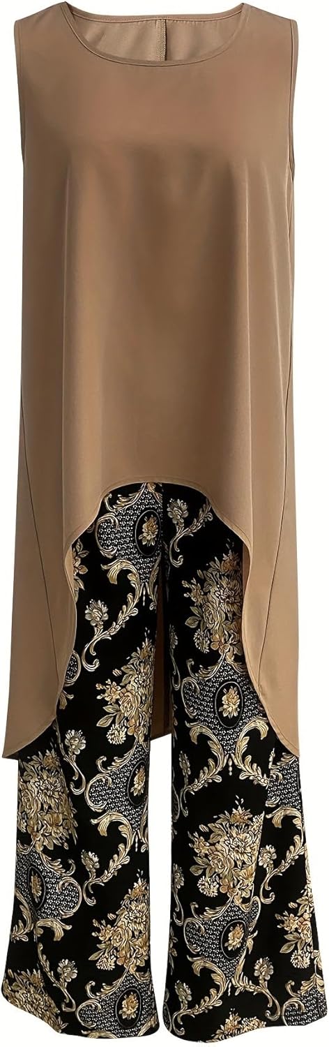 Tránsito™ | Completo Boho Tunica e Pantaloni Larghi