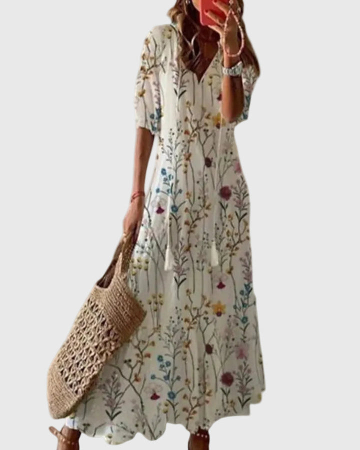 Amalia - Abito Maxi Estivo Boho Vintage