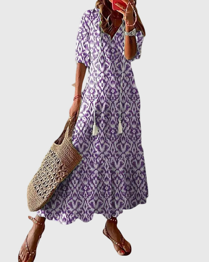 Amalia - Abito Maxi Estivo Boho Vintage