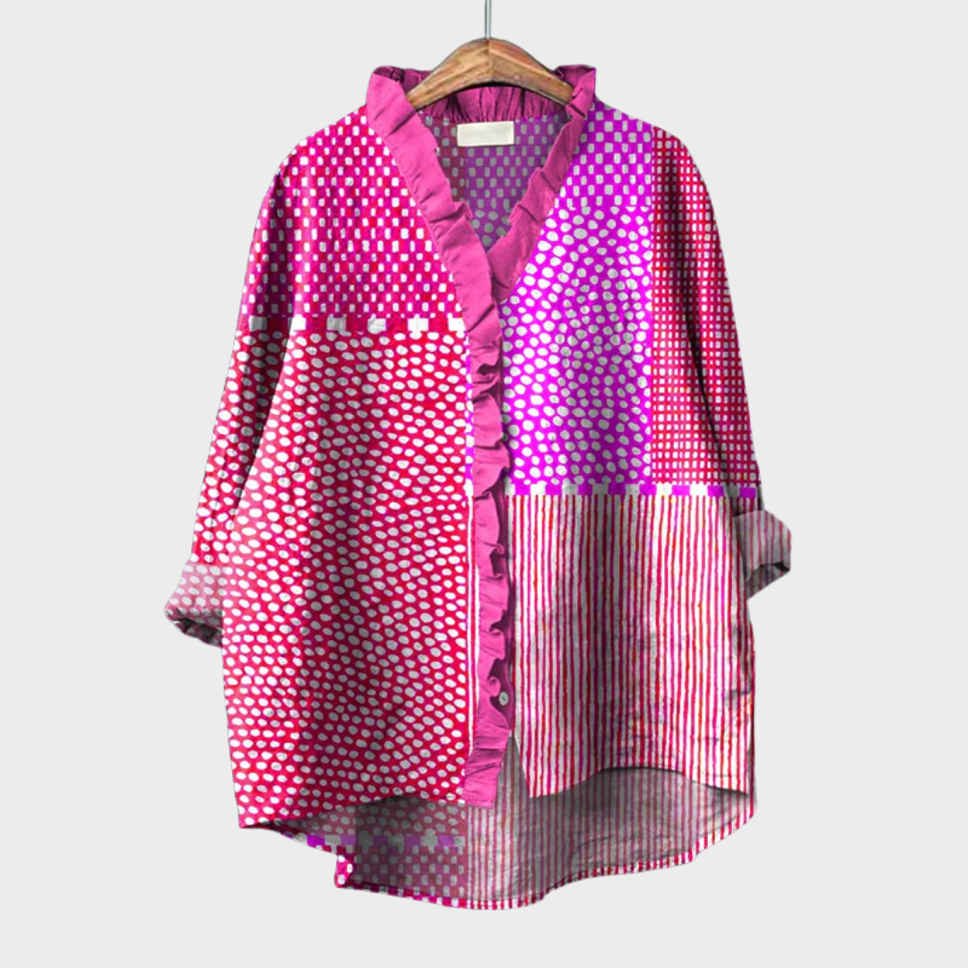 Cassandra | Blusa Grafica Vibrante