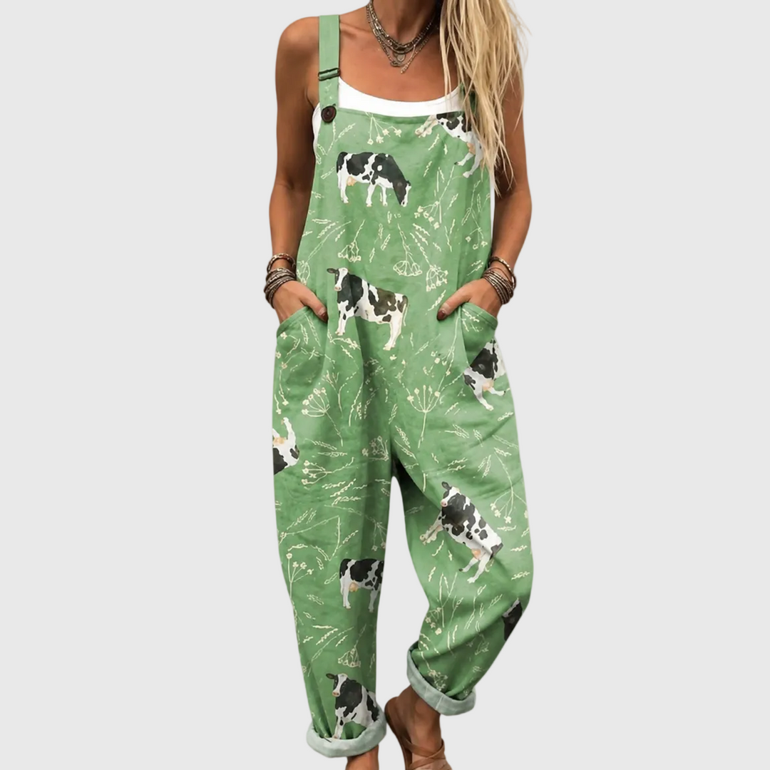 Salopette Verde Mucca