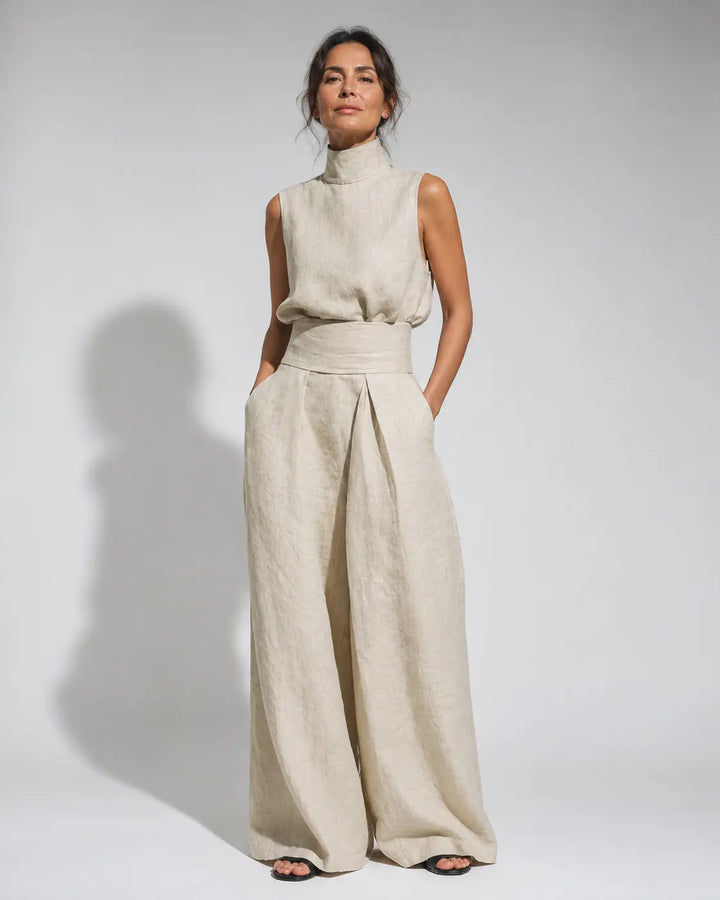 Venancia™ | Completo Minimalista Top e Pantalone Largo