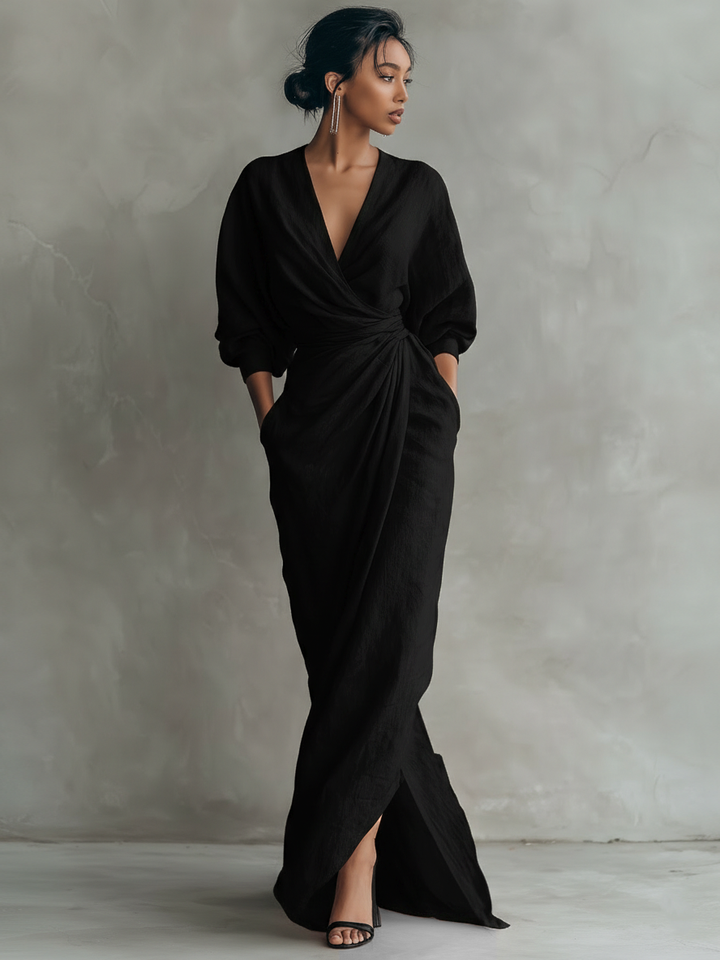 Karen | Vestito Maxi Elegante con Scollatura a V