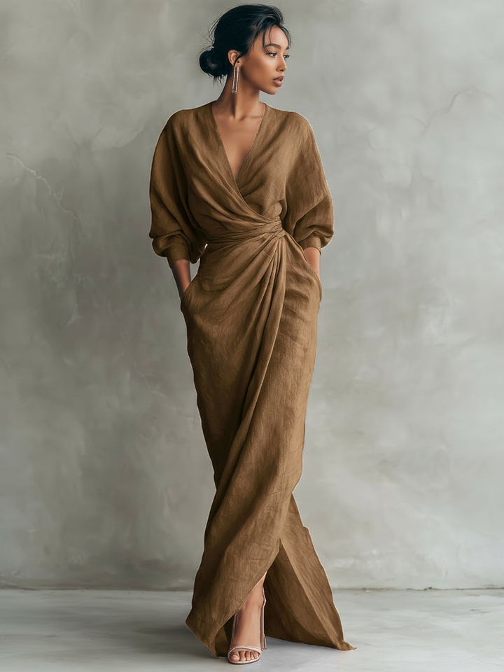 Karen | Vestito Maxi Elegante con Scollatura a V