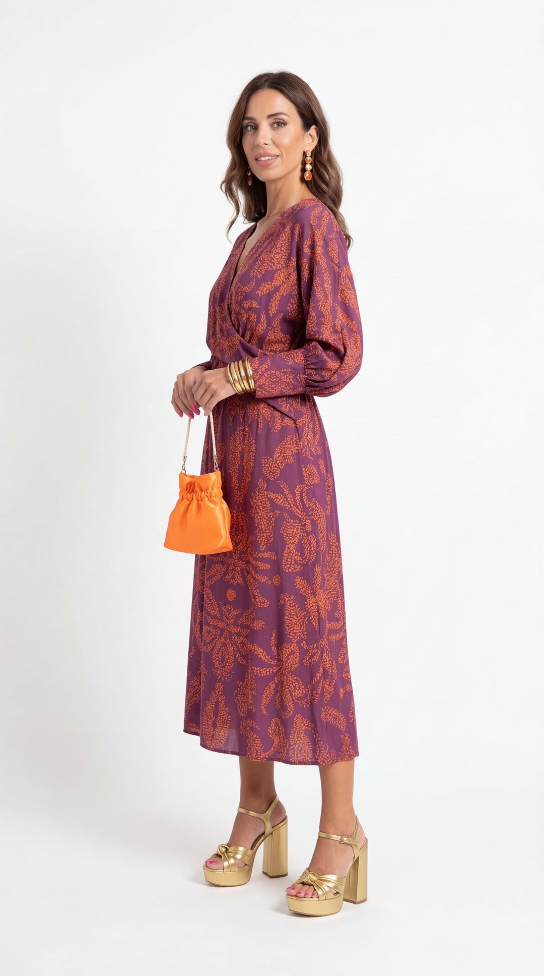 Isadora™ | Vestito Midi Stampato