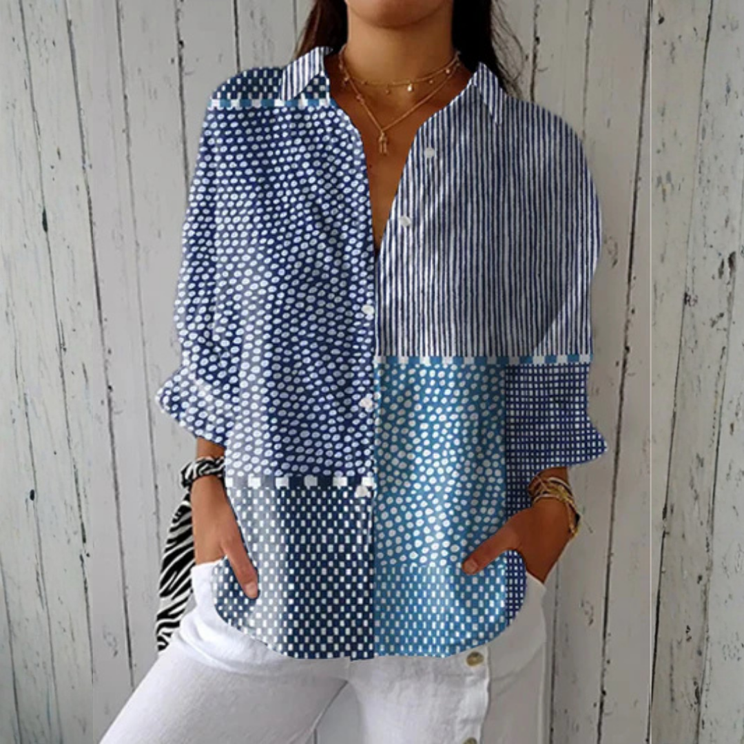 Sophie™ | Blusa Patchwork Ocean