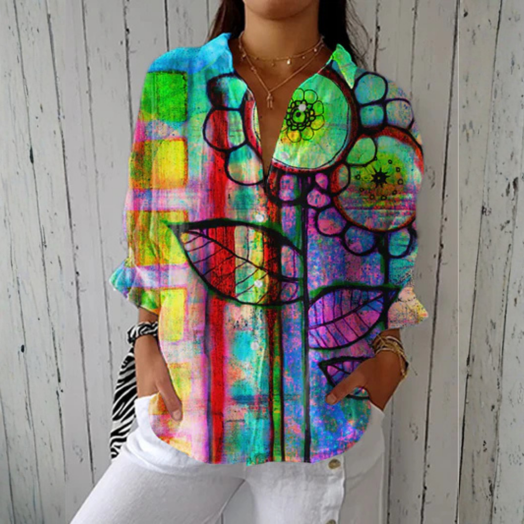 Bianca™ | Blusa Artistic Bloom