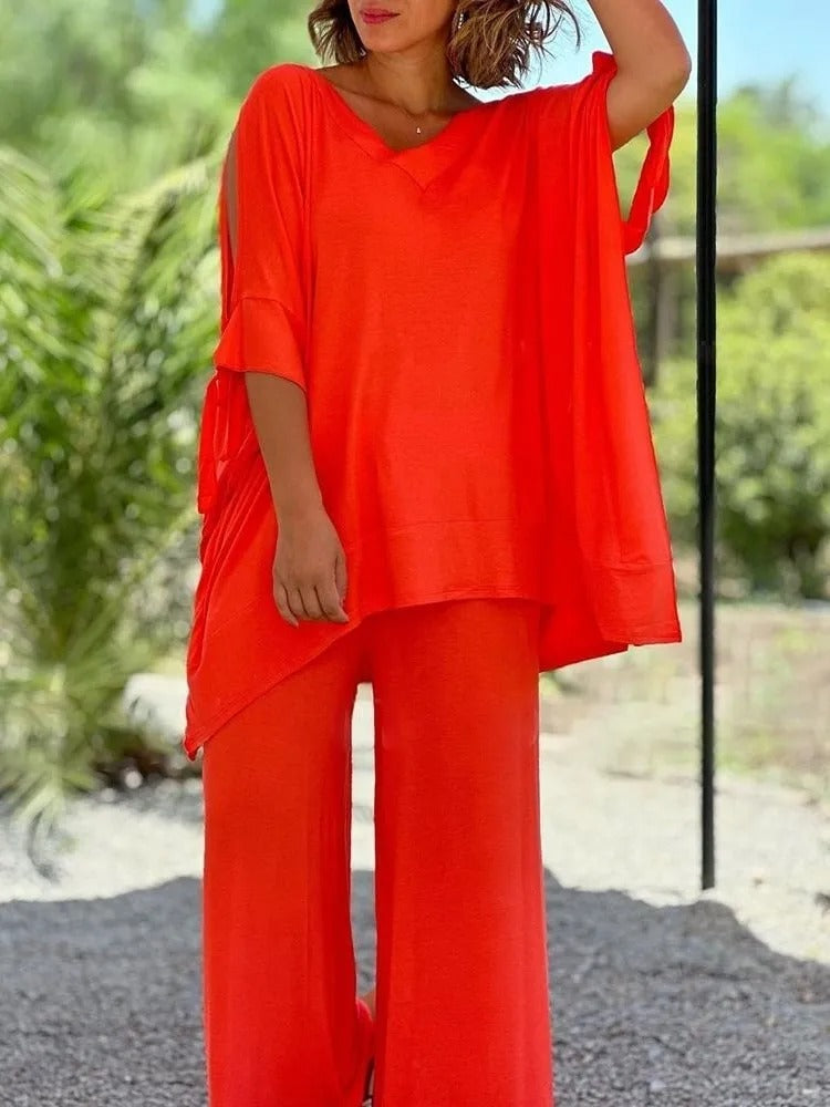 Úrsula™ | Completo Tunica con Spalle Scoperte e Pantaloni