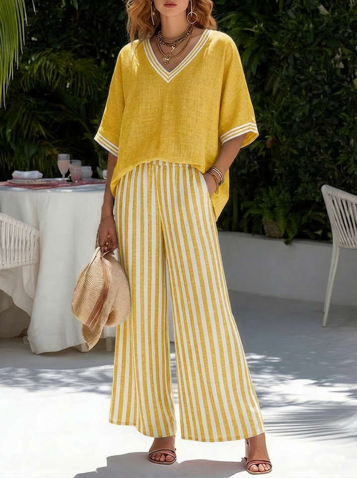 Kika™ | Completo Casual in Lino e Cotone
