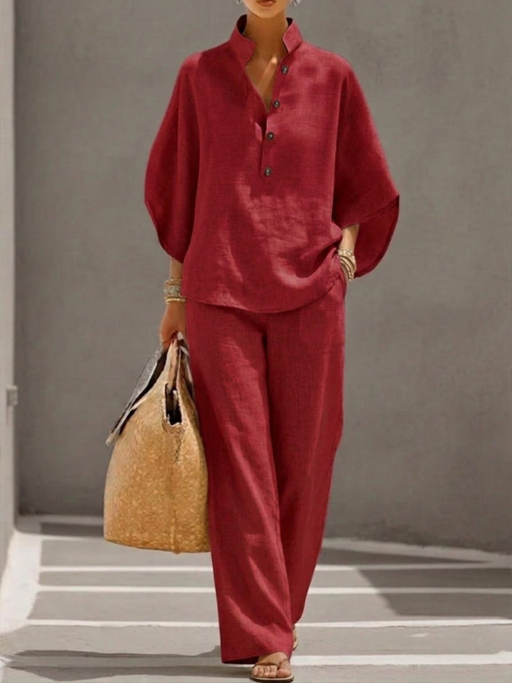 Eva | Completo di 2 Pezzi in Lino e Cotone