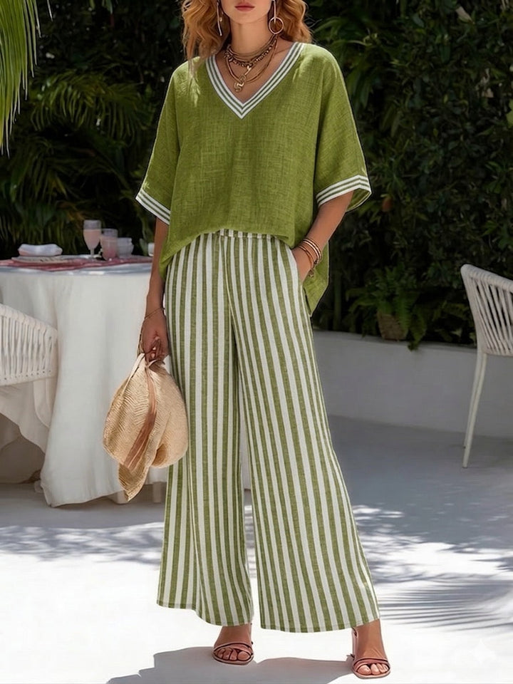 Kika™ | Completo Casual in Lino e Cotone