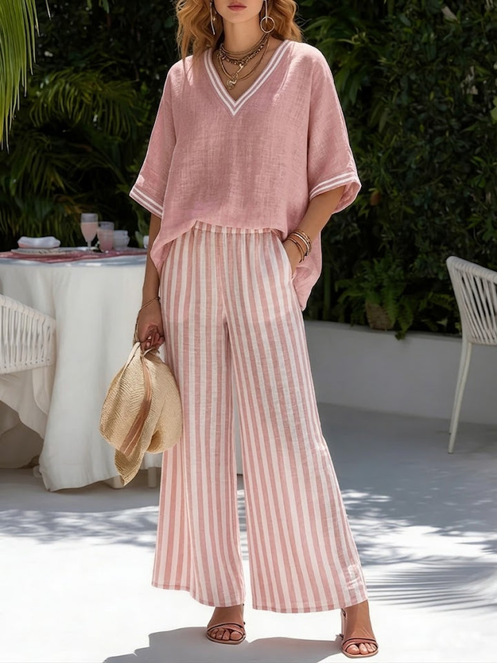 Kika™ | Completo Casual in Lino e Cotone