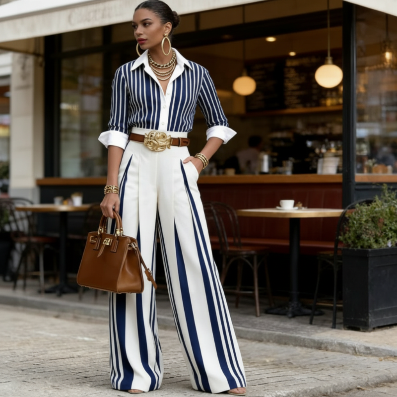 Atenas ™ | Set Camicia e Pantaloni Larghi