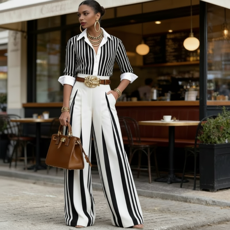 Atenas ™ | Set Camicia e Pantaloni Larghi